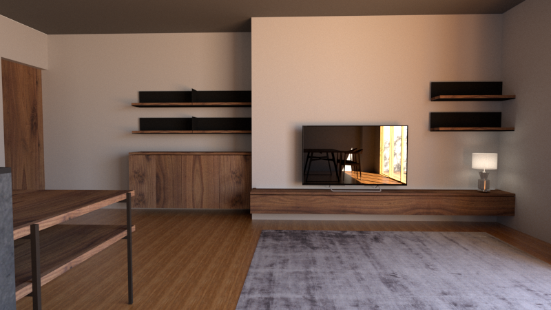 A NEW STUDIO. 空間デザイン 3Dパース 家具デザイン 造作家具 インテリアコーディネート